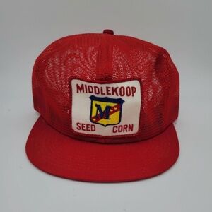 Vintage Trucker Hat - Middlekoop Seed Corn Snap Back